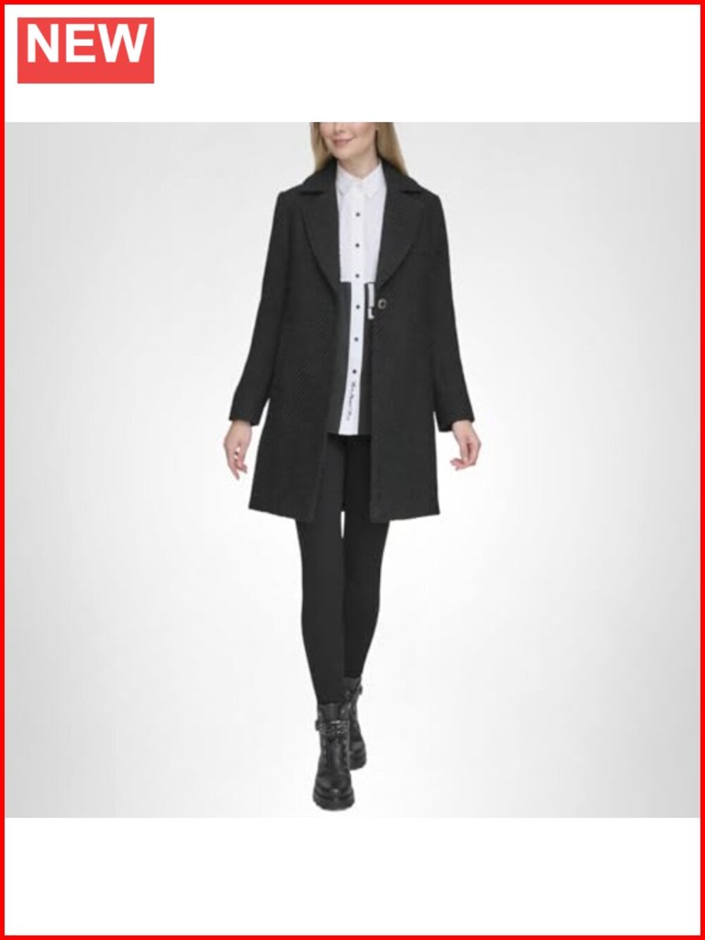 Wool Solid Texture Classic One Button Blazer